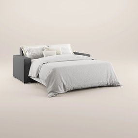 Dream Divano letto moderno dai morbidi cuscini in tessuto smacchiabile T05 antracite