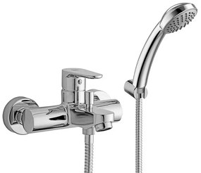 Miscelatore vasca Paffoni Green in ottone cromo con kit doccia