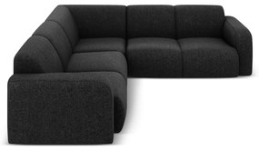 Divano angolare nero (angolo variabile/ad L) Molino - Micadoni Home