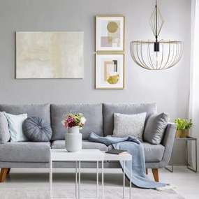 Lampadario a sospensione con filo JASMINA 1xE27/20W/230V diametro 40 cm oro