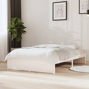 Giroletto Bianco İn Legno Massello 120x190 Cm Small Double /