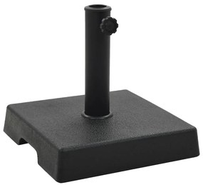 Base Per Parasole Quadrata İn Poliresina 8 Kg Nera /