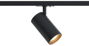 Faretto moderno nero per sistema a binario monofase - Iconic Mark