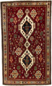 Shiraz Tappeto 280 x 170 Rosso (Iran) Annodato A Mano