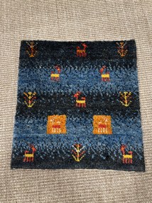 Gabbeh Tappeto persiano 40x40 Blu (Iran) Annodato A Mano