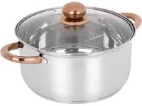 Casseruola 24 cm acciaio inox Meravigliosa con coperchio