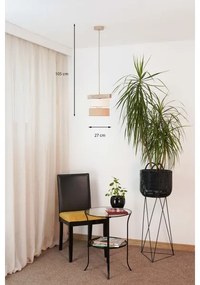 Brilagi - Lampadario a sospensione con filo FOREST 1xE27/15W/230V pino/beige/color crema