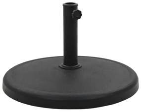 Base per Parasole Rotonda in Poliresina 19 kg Nera