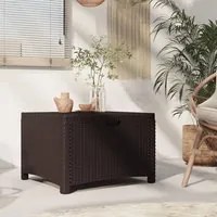 Baule da Giardino 60x54x41 cm in Rattan PP Marrone 318237