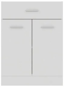 Armadio con Cassetto Bianco 60x46x81,5 cm in Truciolato