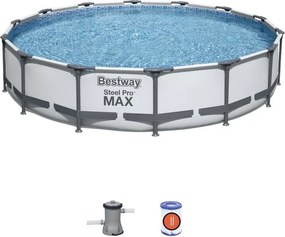 Piscina tonda fuori terra steel pro max Bestway 427XH84 -56595 + pompa
