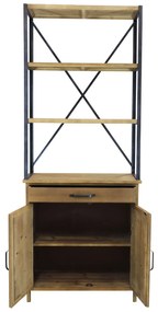 ARTUR - libreria in legno e acciaio