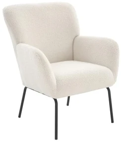 Poltrona in Tessuto bouclette Bianco - SILETO
