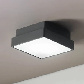 Plafoniera per esterni 30x30 cm in Abs Antracite PICCA