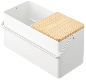 Organizzatore da bagno in metallo bianco per cosmetici - YAMAZAKI