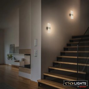 Briloner 3888012 - Lampada LED da parete ricaricabile con sensore AURA LED/2,5W/5V 1800 mAh opaca