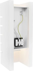 Applique da Parete E14 RIFT Rettangolare in Gesso Pitturabile