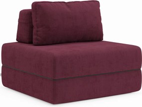Rift poltrona letto con materasso alto 24 cm e memory foam - schienale mobile e tessuto smacchiabile T31