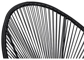 Poltrona da esterno nera in metallo e plastica Avocado Comfort – Bonami Selection