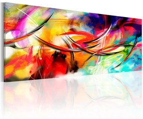 Quadro Danza dell'arcobaleno  Colore colorful, Dimensioni e Misure 120x40