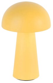 Lampada da tavolo gialla con LED ricaricabile e dimmer touch a 3 livelli IP44 - Daniel