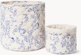 Set di 2 cestini portaoggetti in cotone Jardim