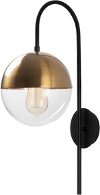 Lampada da parete nera/dorata ø 20 cm Bastos – Opviq lights