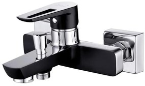 Cersanit S951-009 - Rubinetto vasca da bagno MILLE nero/cromo lucido
