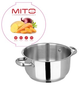 Casseruola 20 cm in acciaio inox Mito