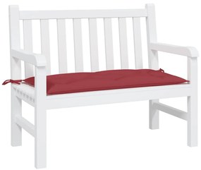 Cuscino Per Panca Rosso Vino 100x50x7 Cm İn Tessuto Oxford /