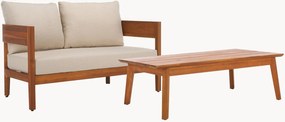 Set salotto da giardino in legno di acacia Theo, set da 2