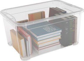 Set 5 Contenitori Rettangolari 55x39x28 cm in Plastica Keter T Box L Trasparente...