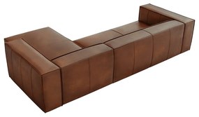 Divano angolare in pelle marrone cognac (angolo destro) Madame - Windsor &amp; Co Sofas