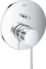 Rubinetto per incasso doccia getto laminare cristallino monocomando Essence cromo lucido GROHE con deviatore