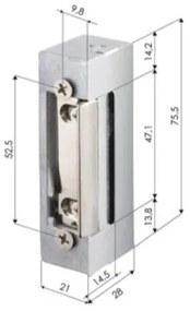 ELECTRICAL LOCK 11221 HOLD-OPEN  L