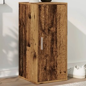 Scarpiera Legno Antico 32x35x70 Cm İn Legno Multistrato /
