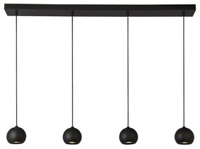 Eindhoven 4lt bar pendant - metallo nero sabbia