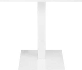 Tavolo bar ristorante 70x70 cm base bianca piano laminato Bianco Frassino H 75