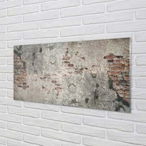 Quadro su vetro acrilico Muro di pietra in mattoni 100x50 cm