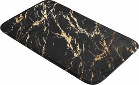 Tappetino per il bagno nero/dorato 45x75 cm Aquamarbre – douceur d'intérieur