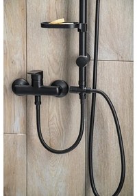 Aqualine - Set da doccia KERA opaco nero