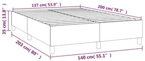 Giroletto a Molle Crema 140x200 cm in Tessuto