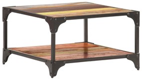 Tavolino da caffè 60x60x35 cm in legno massello di recupero