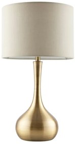 Endon 61191 - Lampada da tavolo dimmerabile PICCADILLY 1xE14/40W/230V ottone/beige