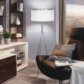 Lampada da terra Fondachelli in acciaio, H 151.5 cm, E27 MAX60W EGLO