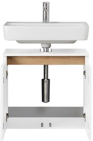 Mobile basso sospeso bianco senza lavello 60x53 cm Set 857 - Pelipal