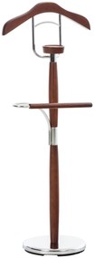 Appendiabiti E Mensola Multifunzionale İn Metallo E Legno - Herrendiener Cardiff / Wenge