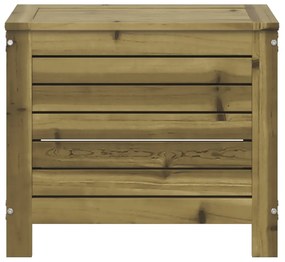 Poggiapiedi da giardino 62x31,5x52 cm legno impregnato di pino