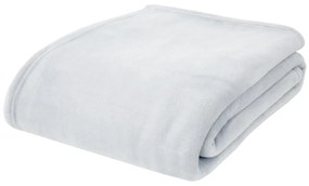 Copriletto in grigio chiaro in micropile 200x240 cm Raschel – Catherine Lansfield