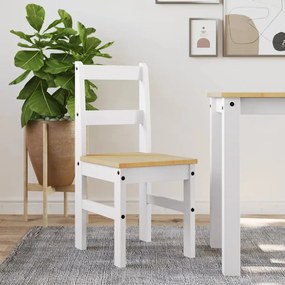 Sedie Da Pranzo 2 Pz Panama 105x30x45 Cm Legno Massello Pino /